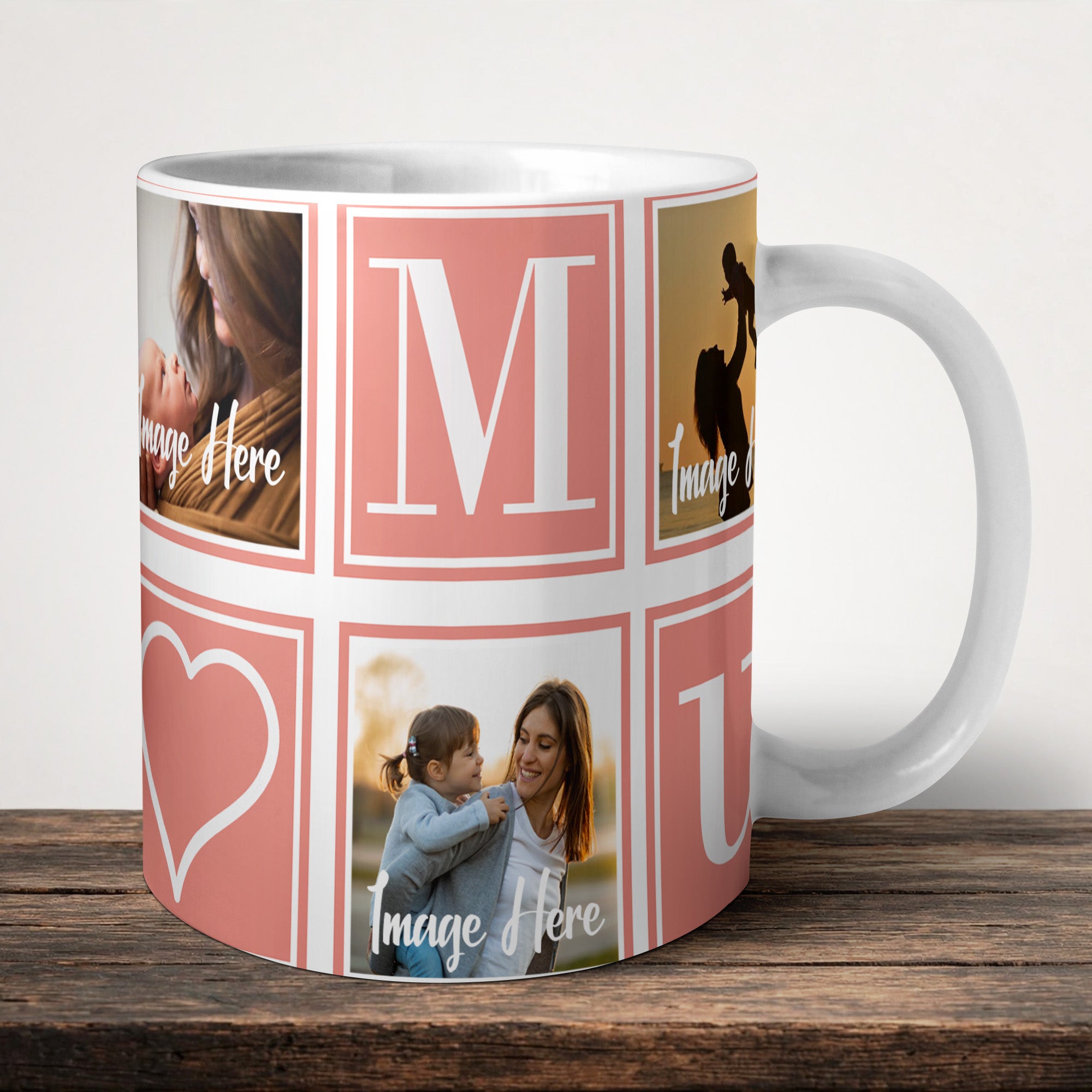 Mum Personalised 5 Picture Mug