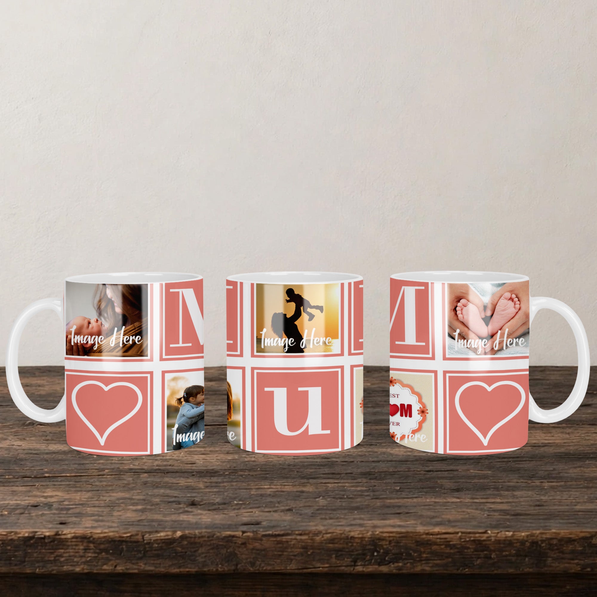 Mum Personalised 5 Picture Mug