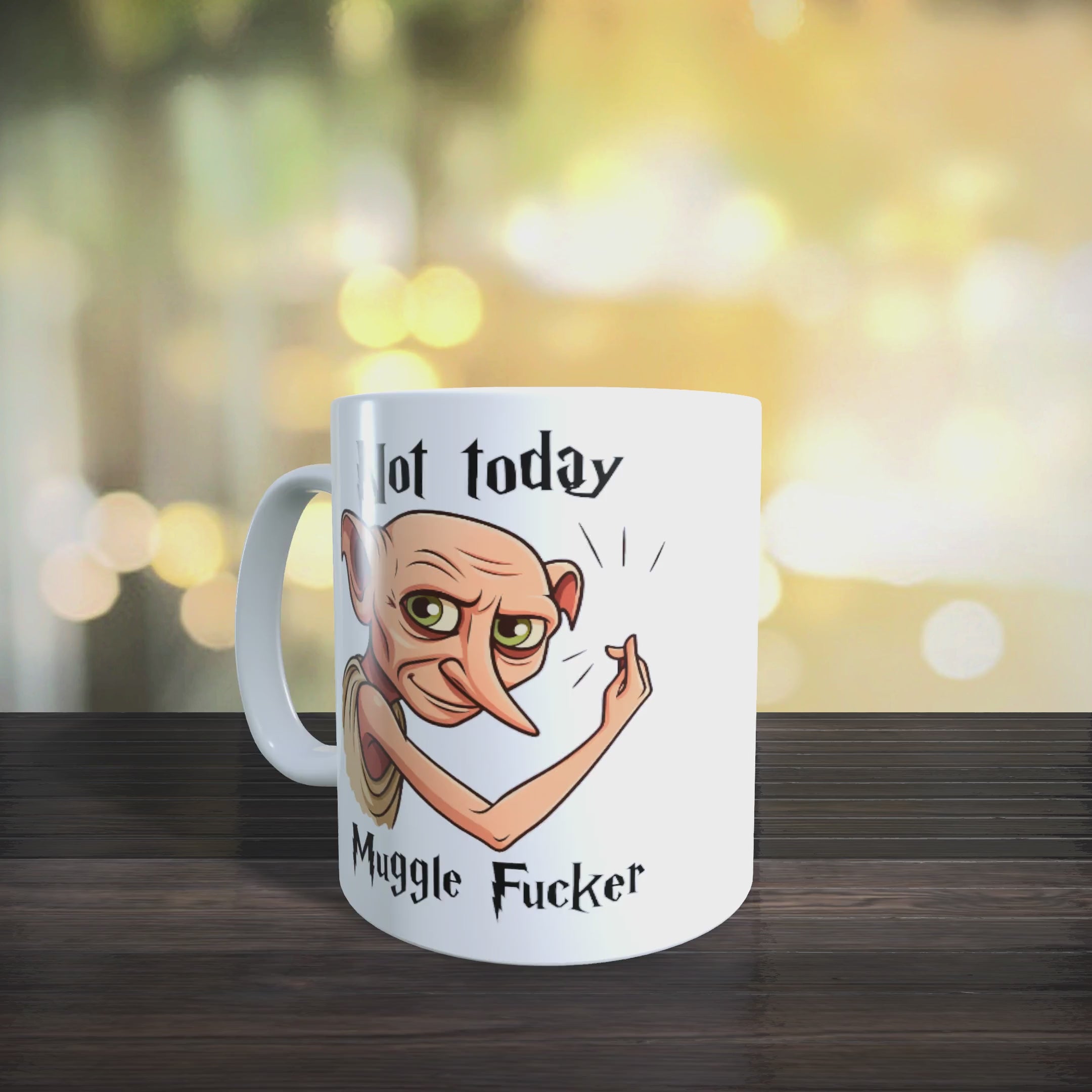 Not Today Muggle Fucker Dobby Mug