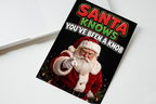 Santa Knows You've Been A Knob Christmas Card