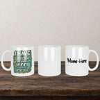 I Have Selective Hearing I'm Sorry You Were Not Selected Mug back view - white ceramic printed mug by Perrys Prints