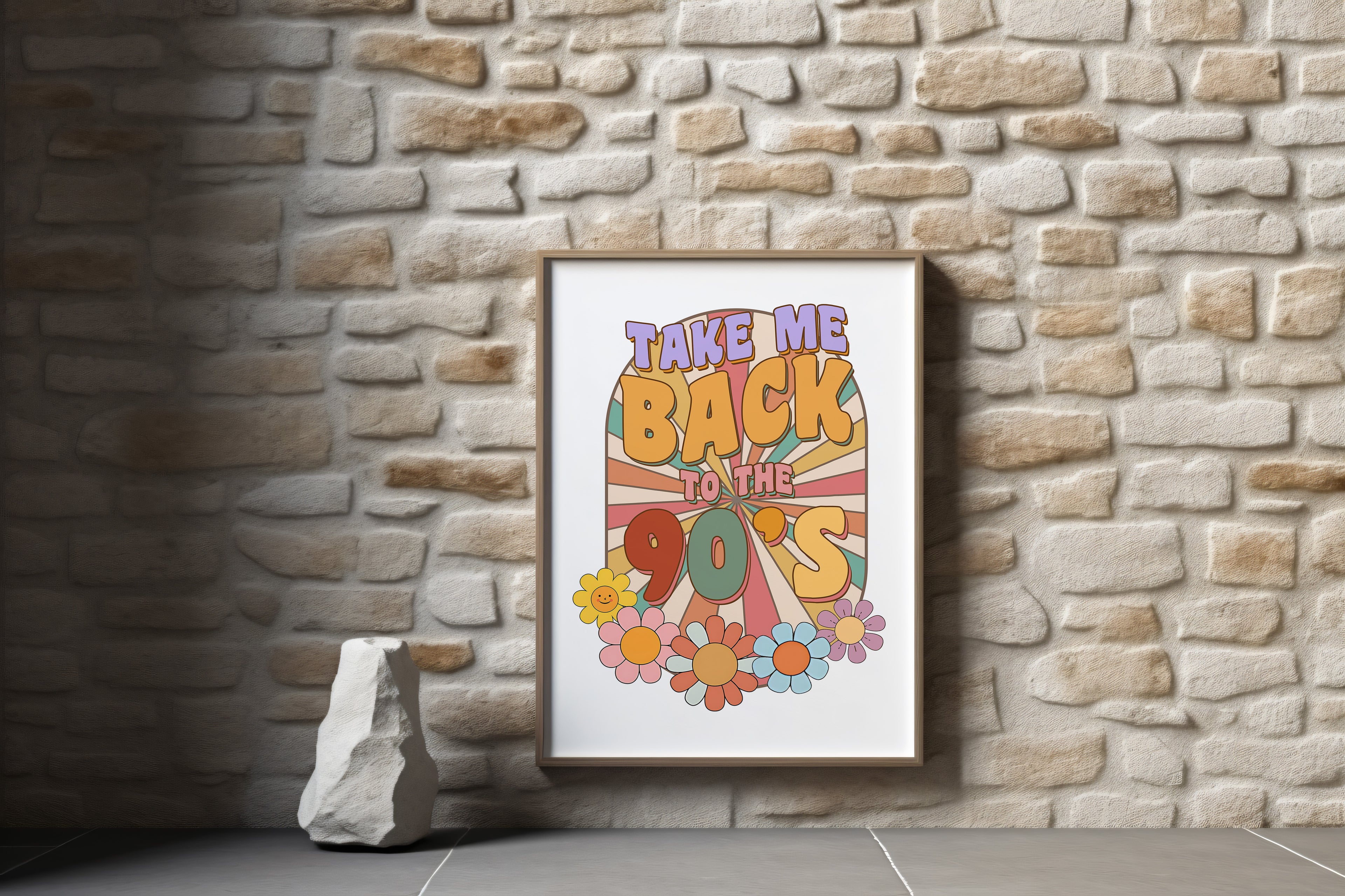 Take Me Back To The 90's Wall Art Print