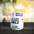 Teacher Affirmation Mug back view - white ceramic printed mug by Perrys Prints