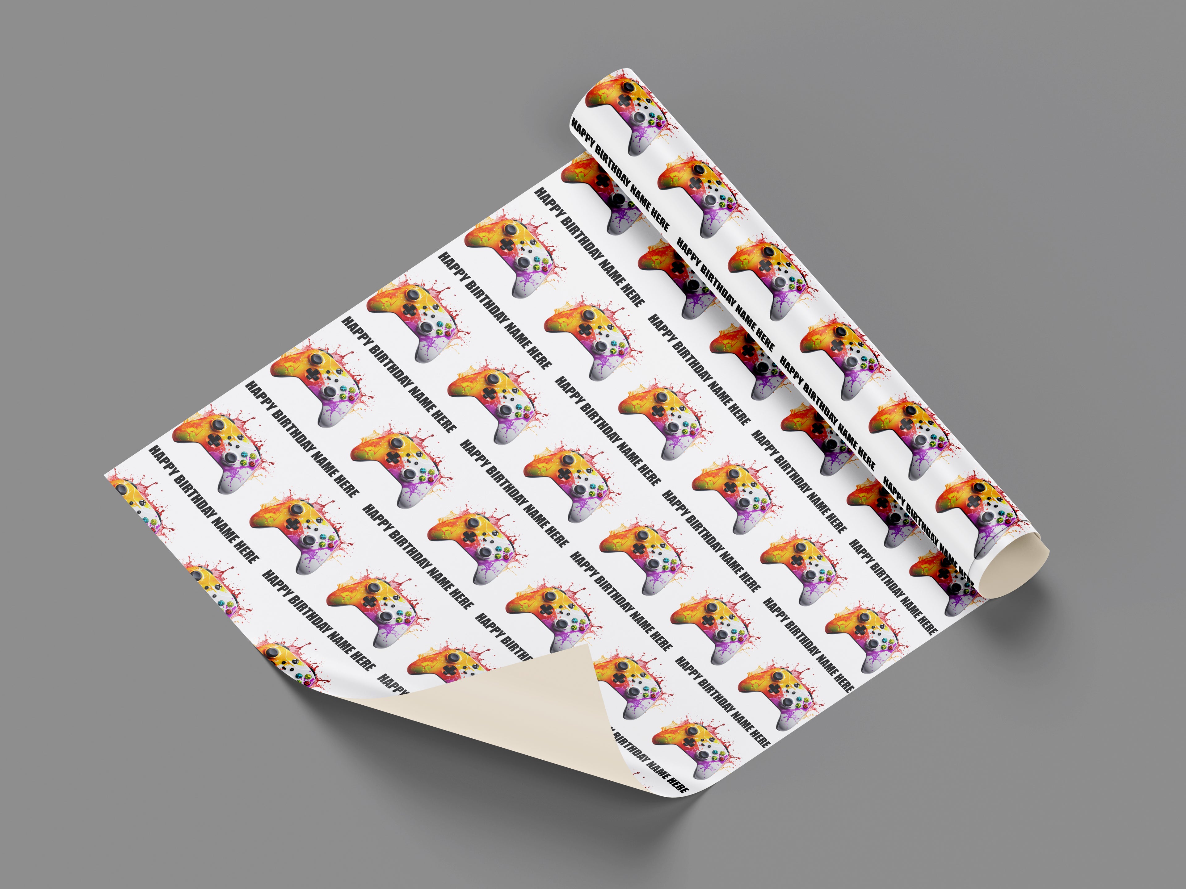 Xbox Controller Personalised Wrapping Paper