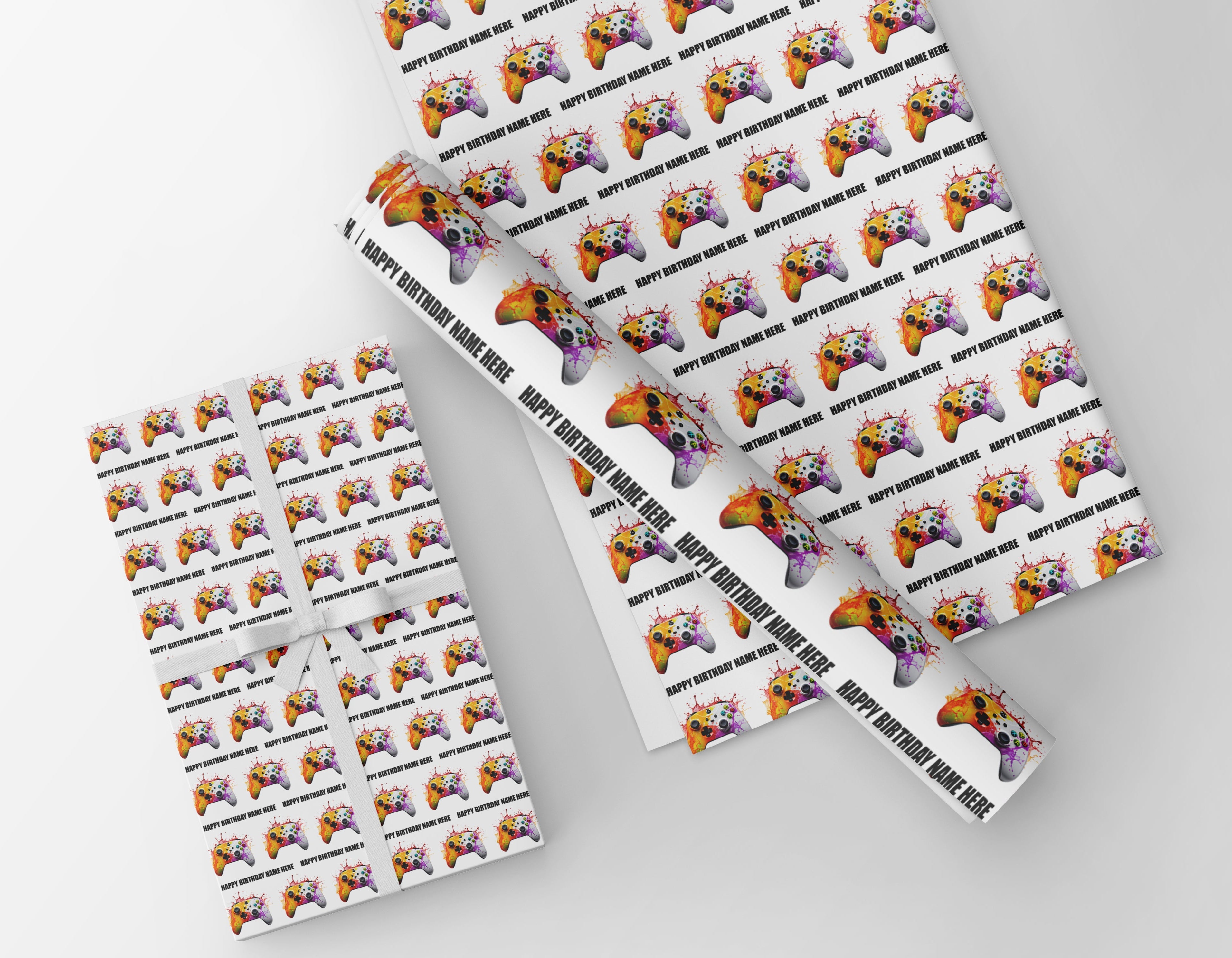 Xbox Controller Personalised Wrapping Paper